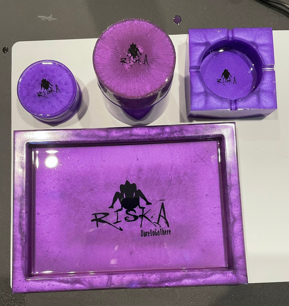 Rolling/Vanity Tray set